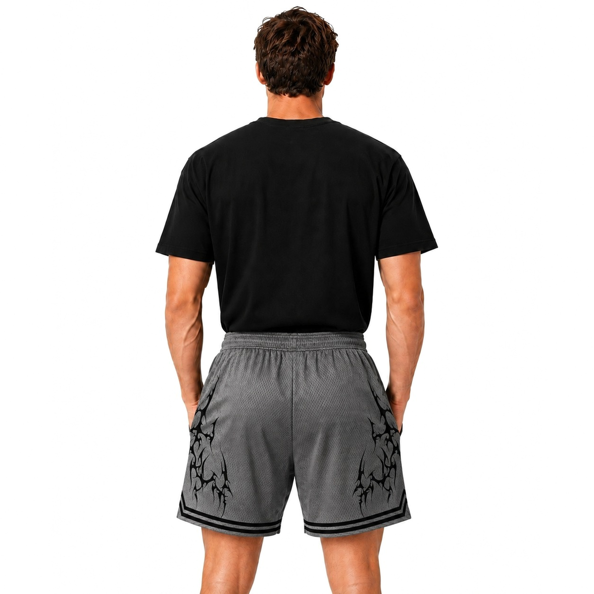 Back of the grey Legacy Shorts